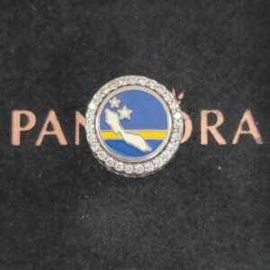 Pandora Curacao Map Charm Travel Vacation Exclusive Bead Charm S925 Silver